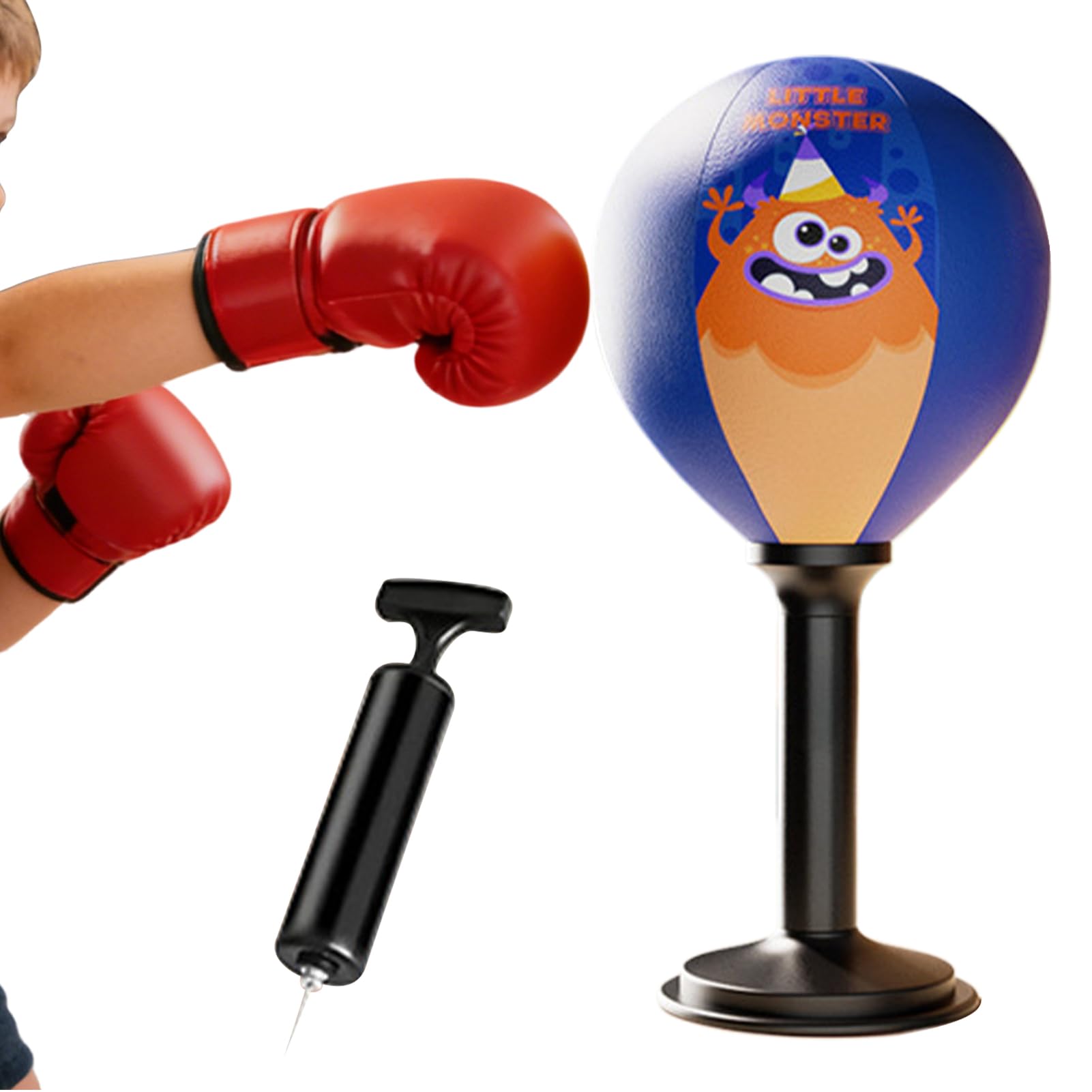 Sacco Da Boxe Per Scrivania Giocattolo per Allenamento di Reazione e Boxe | Palla da Pugilato da Tavolo Per Bambini E Adulti Camera Da Soggiorno Palestra Ufficio