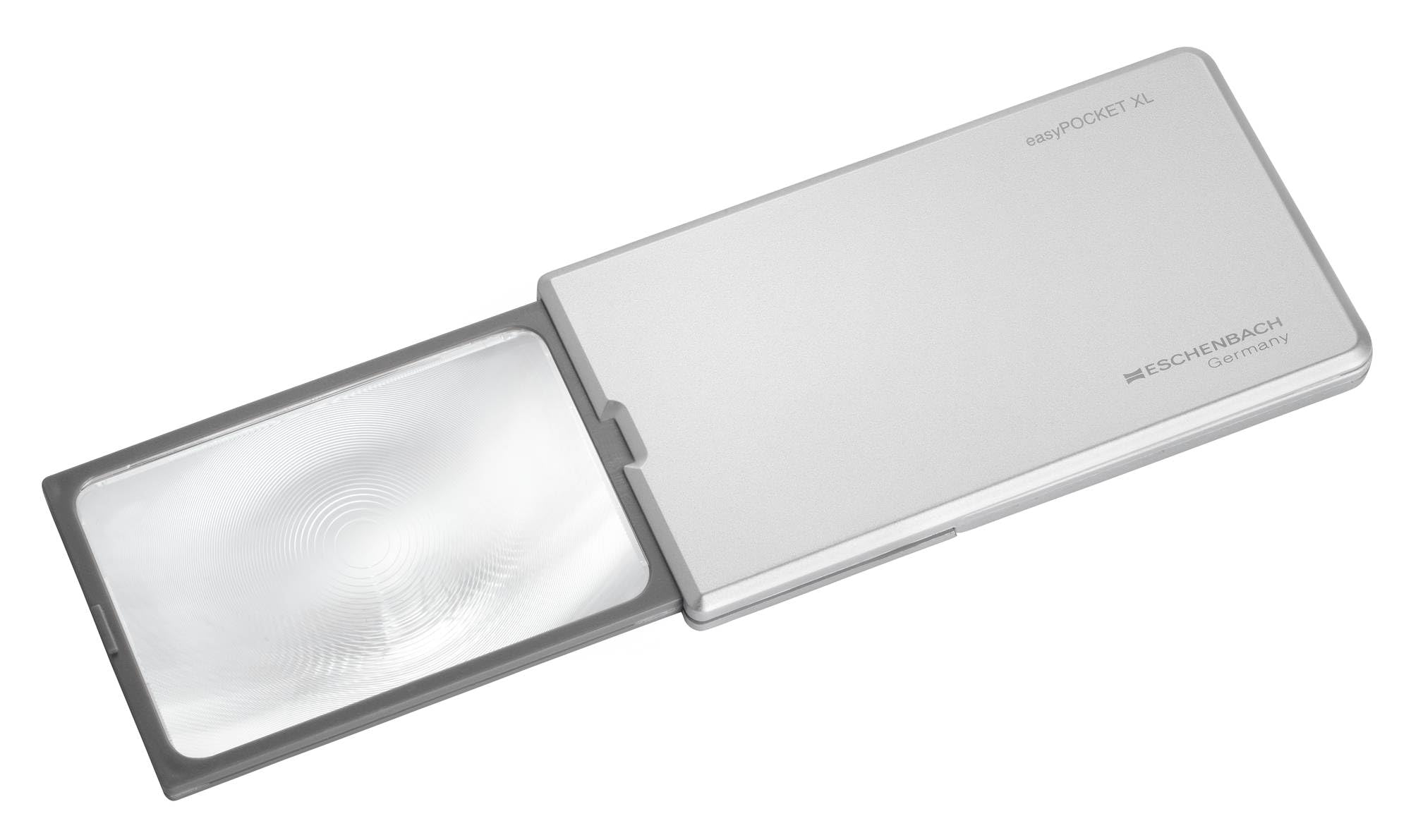 Loupe Eschenbach easyPocket XL 75x50mm 2,5X argenté