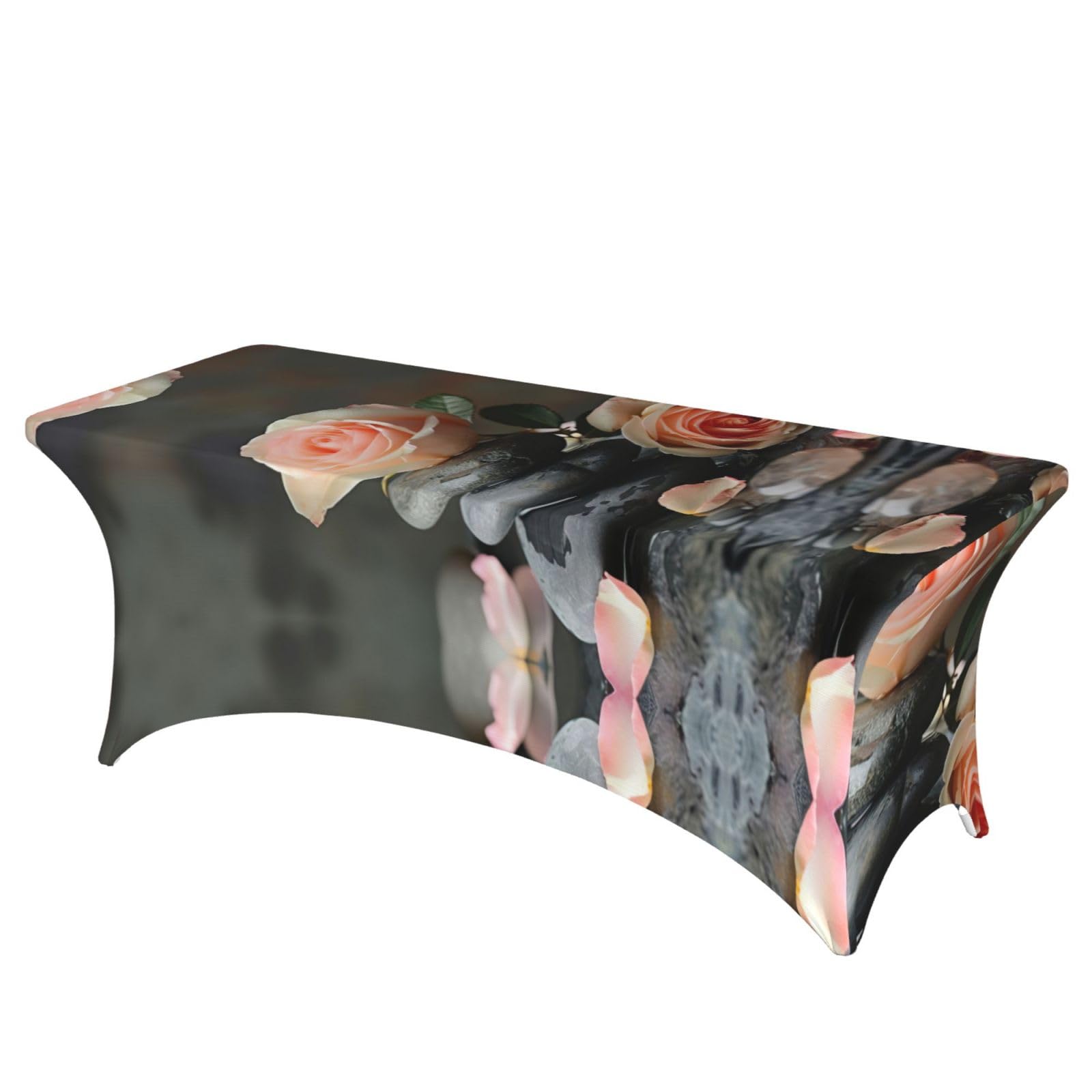 Housse de table extensible 1,8m EdWal en élasthanne rectangulaire
