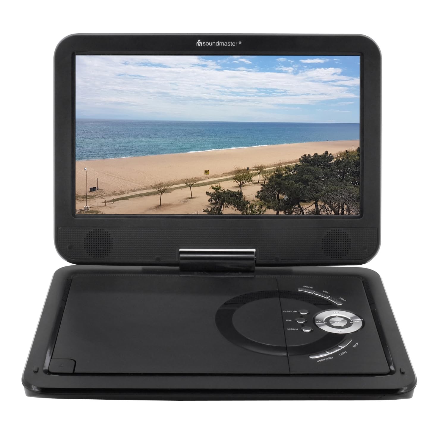 Soundmaster Lettore Dvd Portatile PDB1910SW con sintonizzatore DVB-T2 HD e Schermo TFT da 10,1 Pollici con 300 Giochi Inclusi
