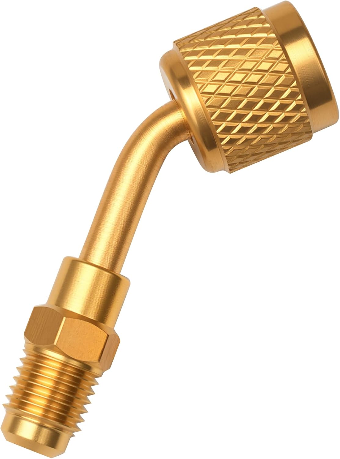 Adaptador de Manguera HVAC Lichamp 1/4" para Tanques de Refrigerante A2L