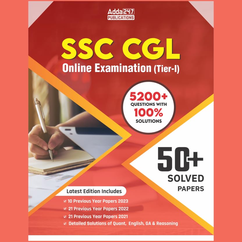 50+ SSC CGL Tier 1 Online Exam Self Study Guide Cum Practice Set Book 2024 By Adda247