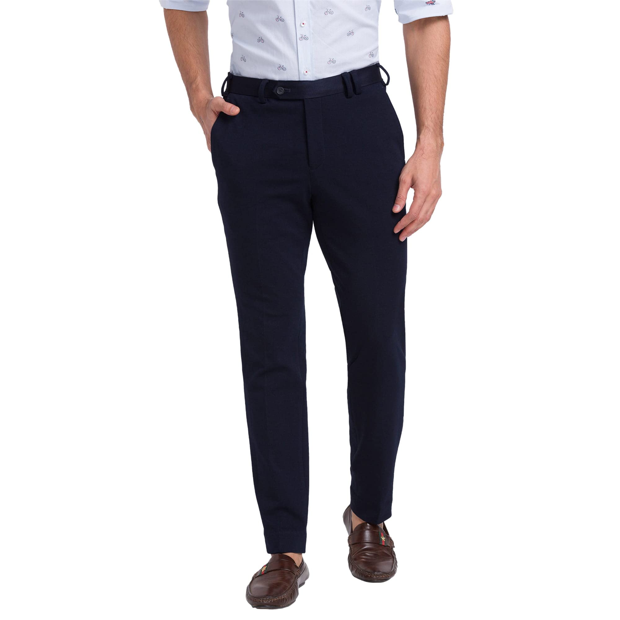 park avenue Men's Mid Rise Active Fit Regular Fit Trouser-picture-20