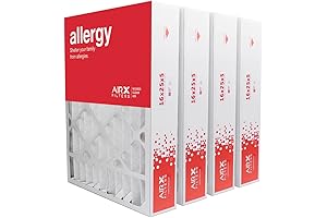 Replacement 16x25x5 Furnace Filter MERV 11 HVAC, Allergy 4-Pack