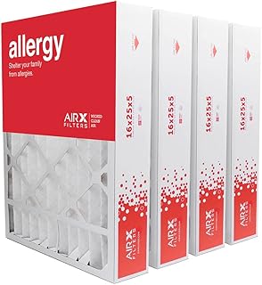 AIRX FILTERS WICKED CLEAN AIR. Compatible/Replacement for 16x25x5 MERV 11 HVAC AC Furnace Air Filter Honeywell FC100A1029 CF200A1008 CF200D1625, Allergy 4-Pack, Made in the USA