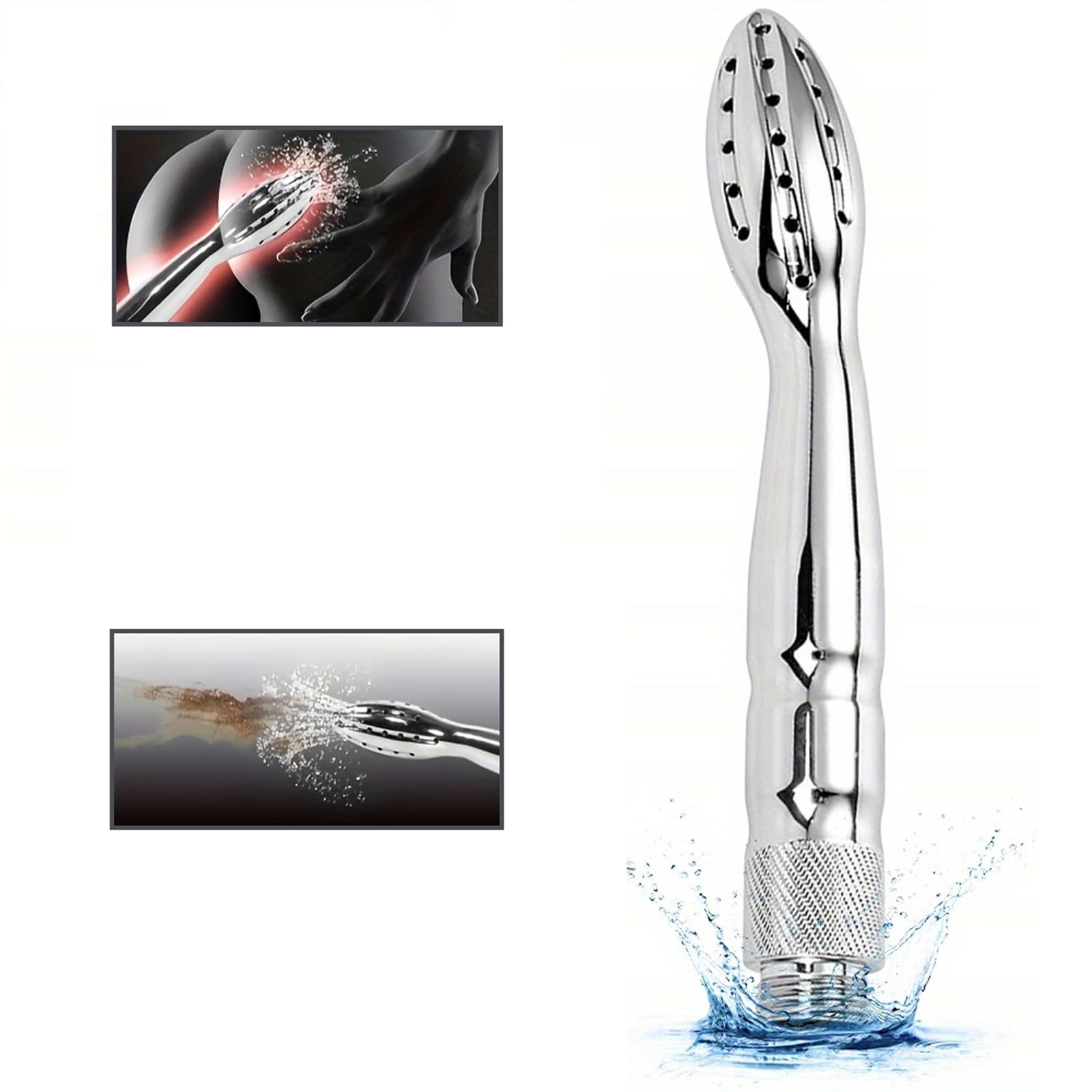Doccetta in metallo per uomo e donna,risciacquo anale,doccia intima,Doccia anale,doccia per clistere anale bidet,doccia vaginale,ugello per doccia anale,clistere anale in alluminio