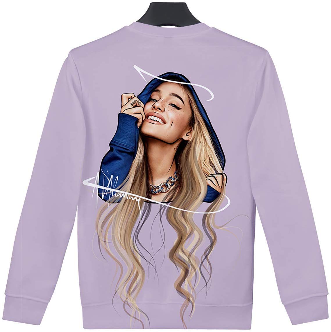 Jek3d Hd Print Ariana Grande Sweatshirt Long Sleeve Leisure