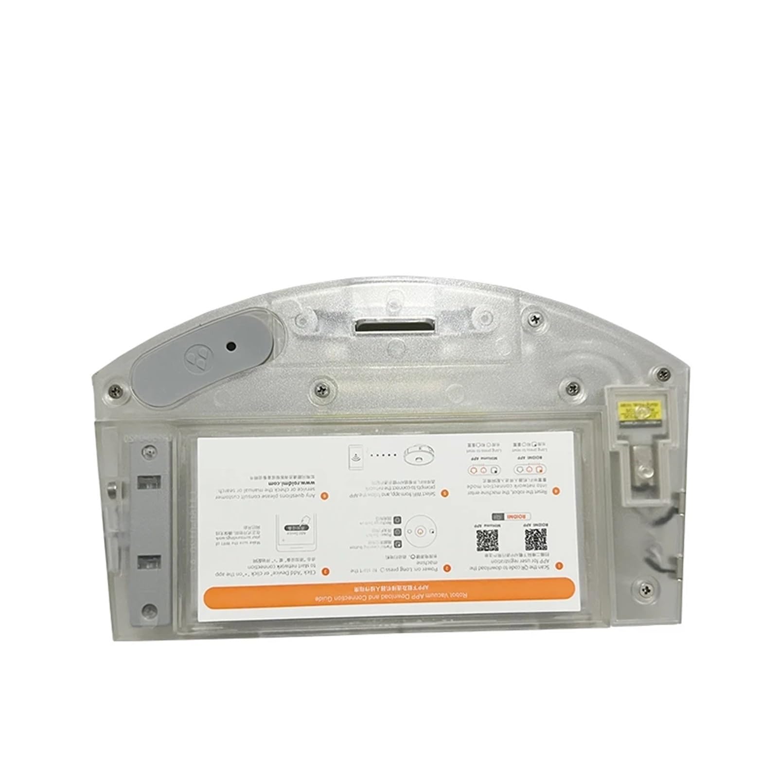 Piezas del Filtro del Tanque de Agua de la Caja de Polvo, Compatible con Xiaomi, Compatible con Roidmi Eve Plus Robot Aspiradora Barredora Accesorios Eléctrico 2 en 1 (Color : A)