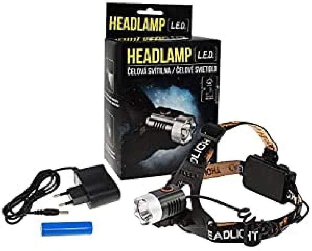 CALTER LM Profesjonalna lampa czołowa CREE 5 W, 400 lumenów, czarna, 34 x 58 mm