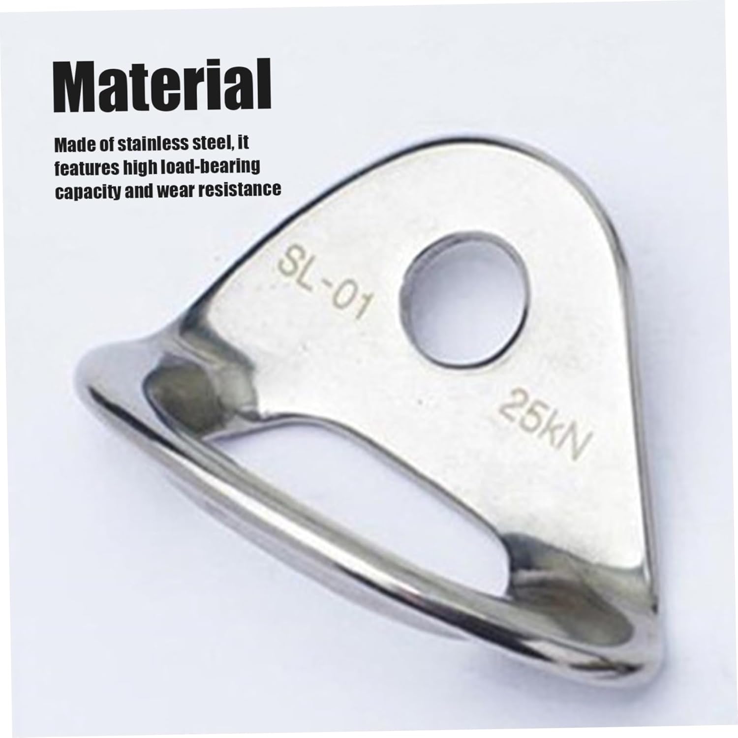 4Pcs Climbing Wall Hanger/Anchor/Tiedown for 3/8" Screw/Bolt Ideal for Rock Climbing and Home Gyms, Hammocks, Trailer Tie-Downs. Robust, Load-Bearing Steel Tie-Off