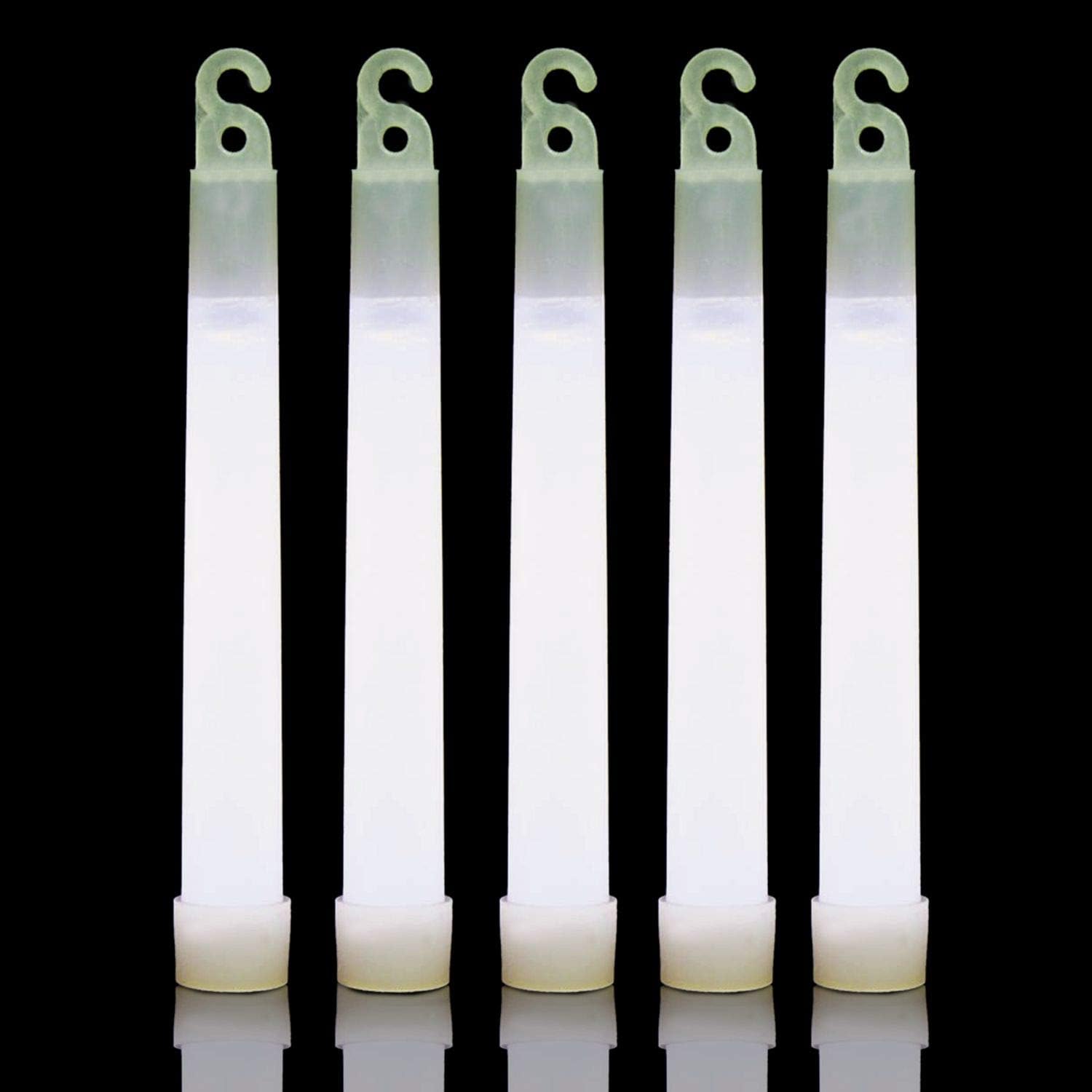 IncrediGlow 6 Inch Glow Sticks Bulk Pack | Long Lasting 8-12 Hours Bright Chemical Lights | Industrial Grade Emergency Light Sticks | Glow in The Dark Lightsticks