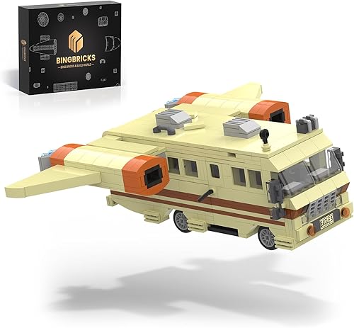 Nubee Spaceballs Eagle 5 - Juego de construcción, modelo de coche de película espacial con cabina secreta Hyper-Jets, periscopio para habitación de