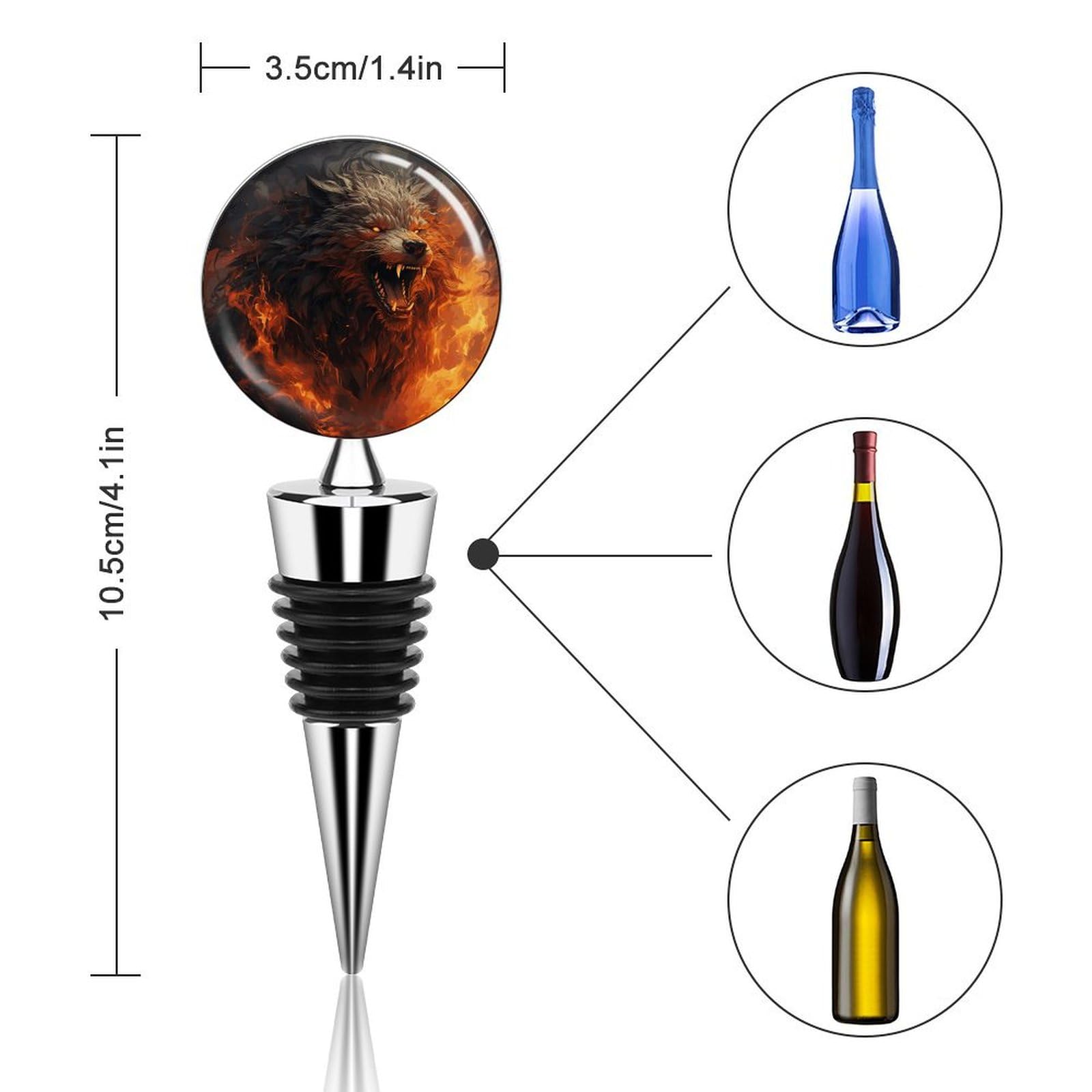 Therwen Juego De 5 Divertidos Tapones Para Botellas De Vino, Accesorios De  Regalo Para Mujeres Y, image size:1600x1600