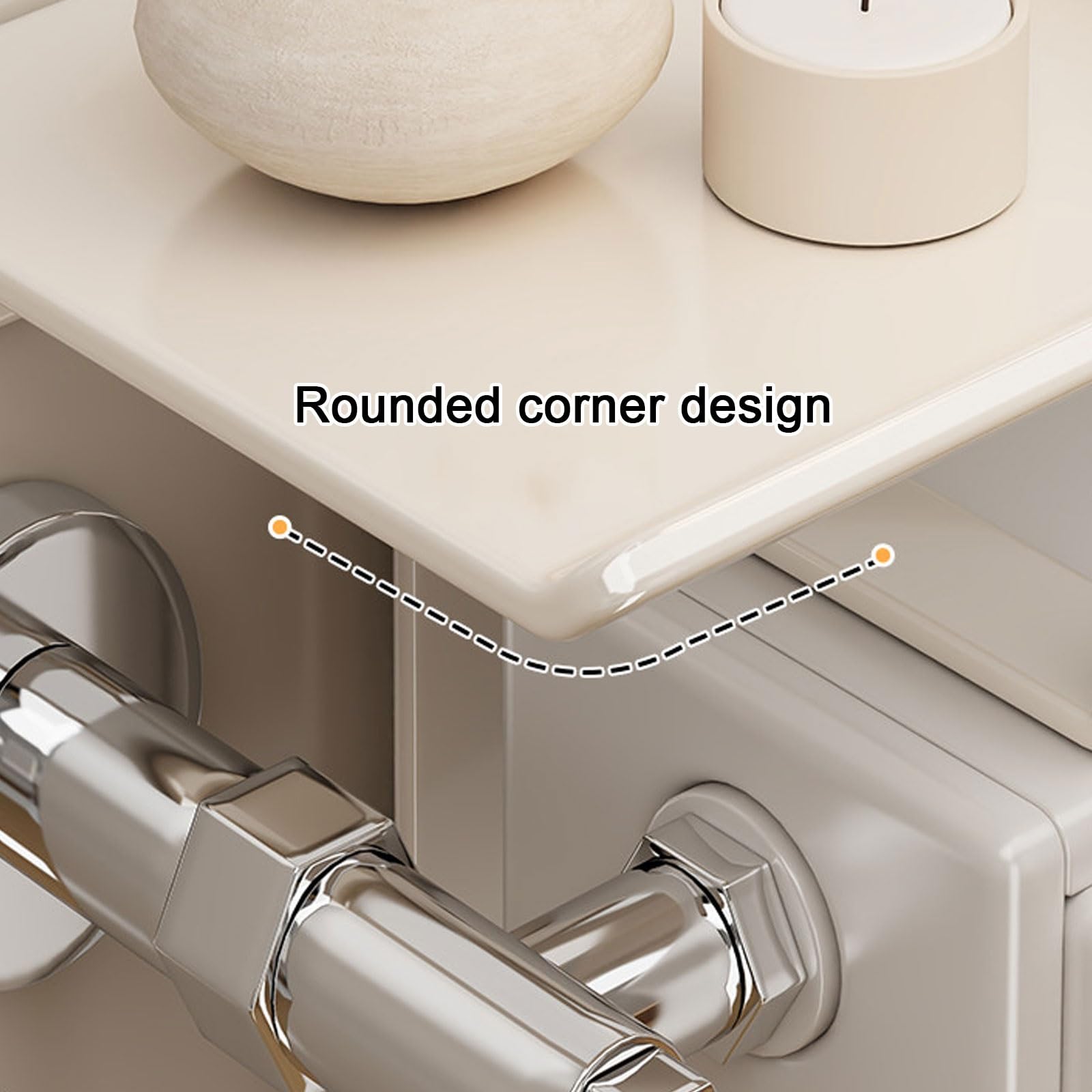Scaffale per termosifone in ferro battuto con pannello posteriore anti-collisione, design robusto portante per soggiorno, camera da letto e ufficio, decorazione per riscaldamento