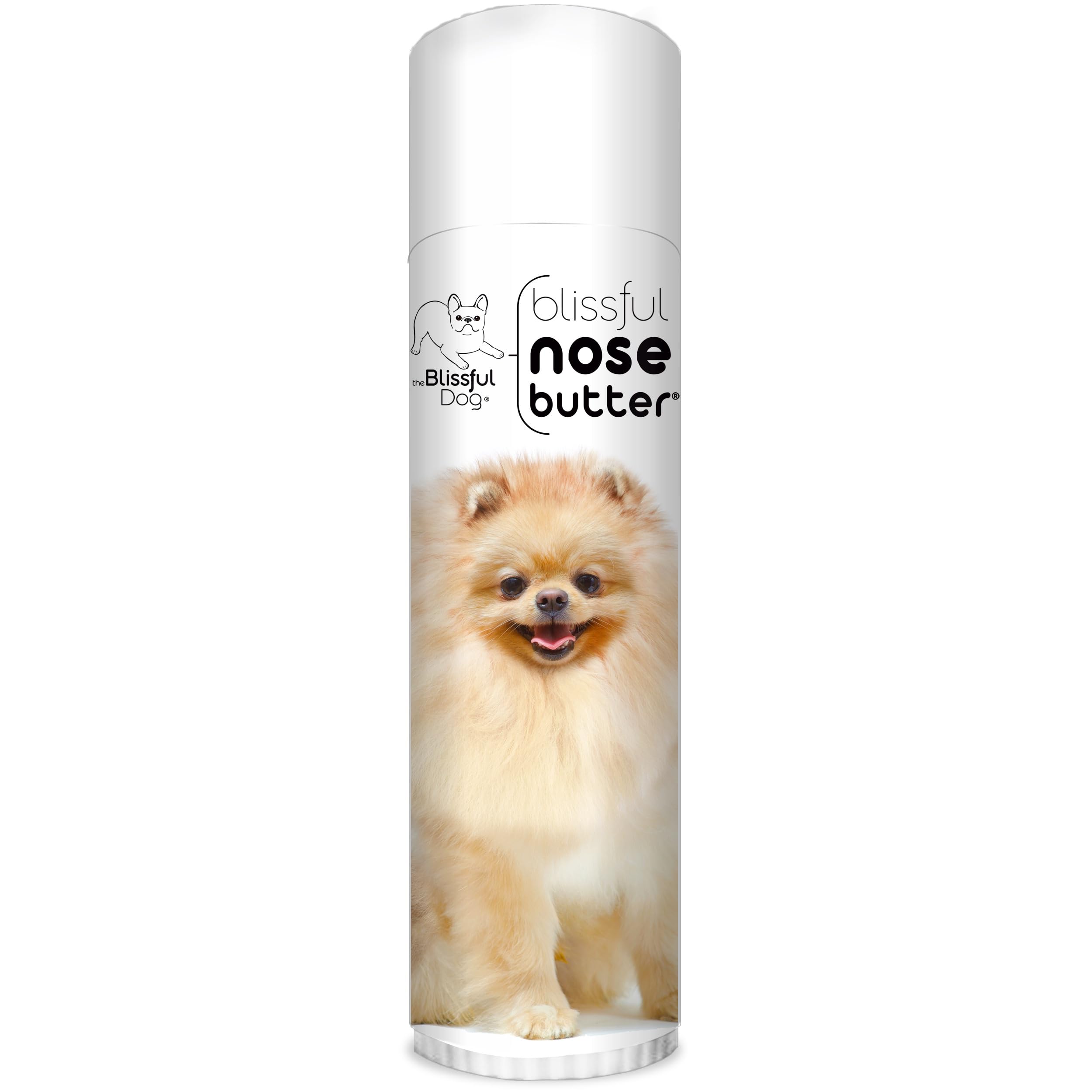 The Blissful Dog Pomeranian Nose Butter for Dry, Cracked Skin, Lick-Safe Dog Nose Balm with Moisturizing Shea Butter, Almond, Olive, and Essential Oils, Pet Supplies, Uncented, 0.50 oz.