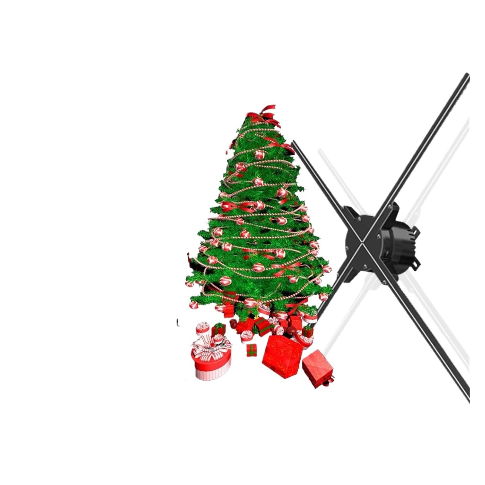 iumLeap WiFi 3D Hologram Projector,led Holographic Fan,Supports Versatile Content Formats,for Advertising Display