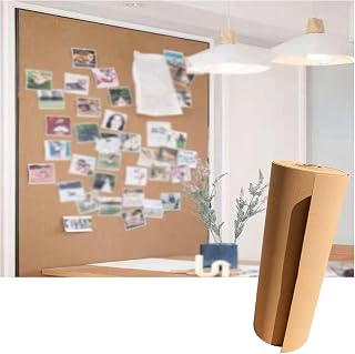 ZCX Rollo de tablero de corcho marrón, estera de pegatinas for manualidades DIY montada en la pared for escuela, hogar y oficina, fácil de cortar Rollo De Corcho (Color : Brown, Size : 1.22x4.10m(8M