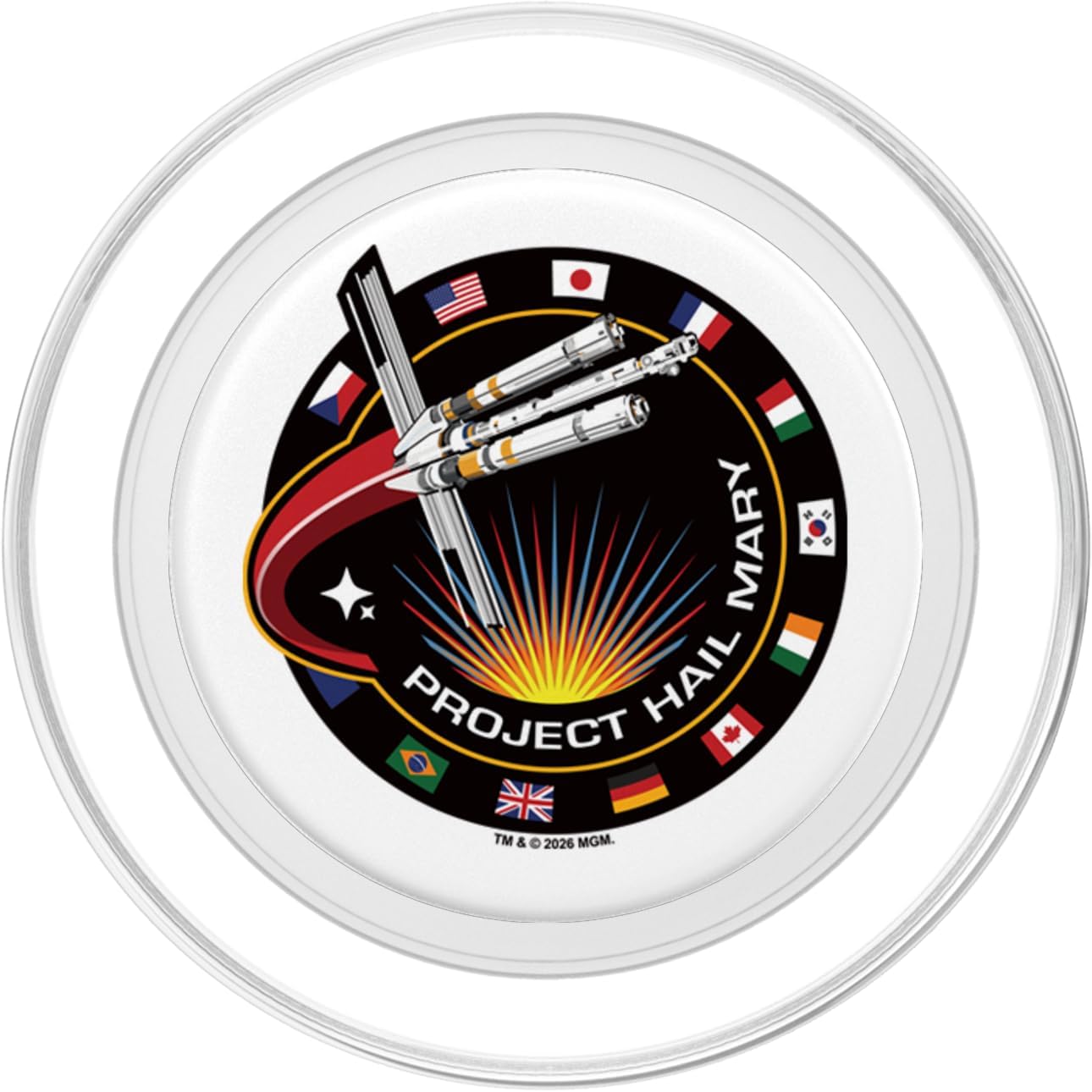 Project Hail Mary Spaceship Mission Badge Poster PopSockets PopGrip for MagSafe
