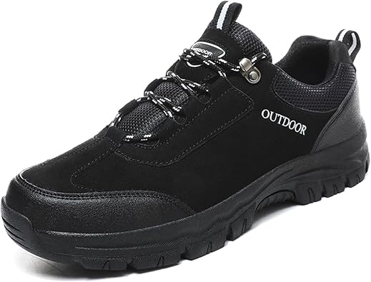 Hiking Shoes Mens Outdoor Trekking Walking Shoes Non-Slip Lightweight Low Rise Outdoor Work Shoes