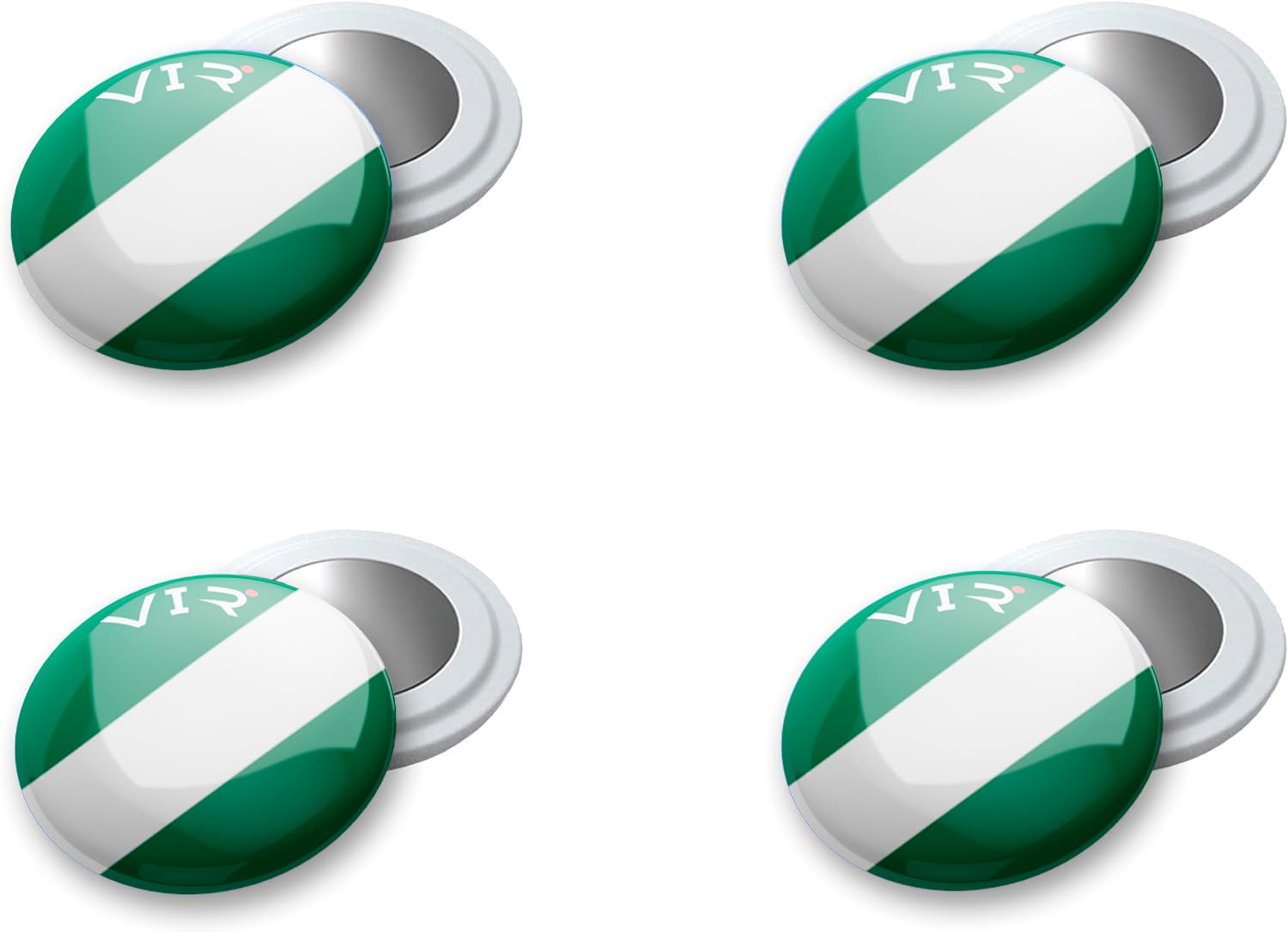 4 Magneti Per Pettorale Da Corsa - Fissaggio Sicuro Senza Spille, Verde, Per Running E Triathlon - Foto 8