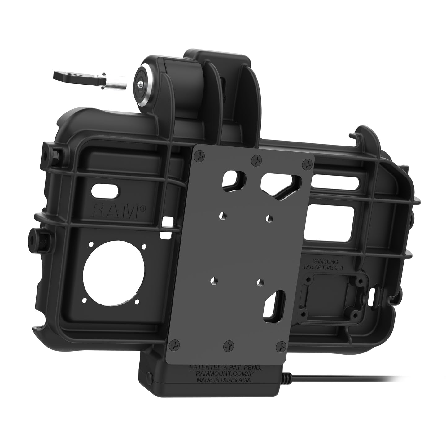Dock Ram Mounts RAM-HOL-SAM58CPKLTU Low-Profile USB-C per Tab Active5 e 3 con chiusura a chiave