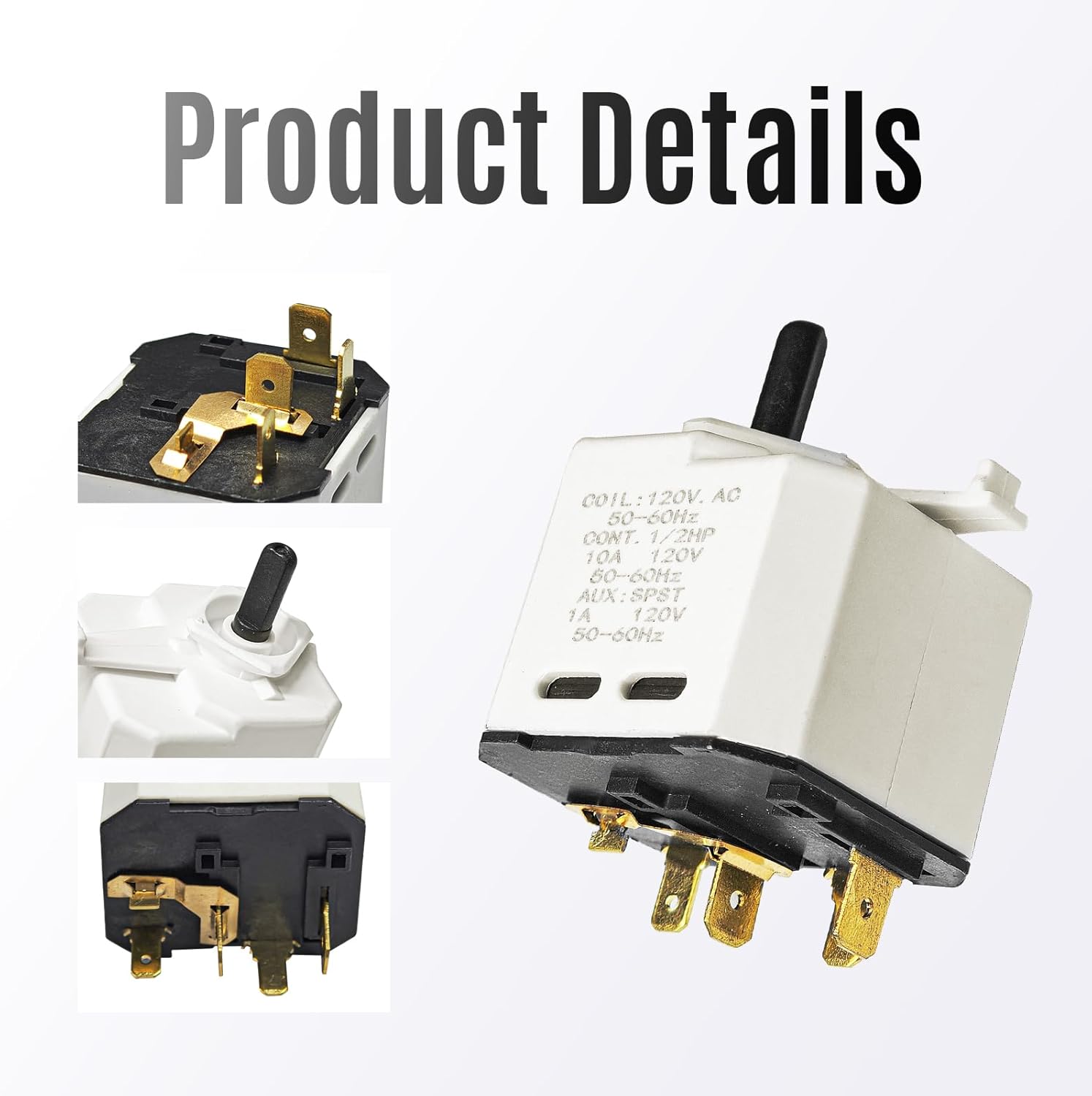 3398095 Dryer Push to Start Switch Replacement for Whirlpool, Dryers Door Switch Replacement Parts, replace 527427, AP2947429, PS345730, EAP345730