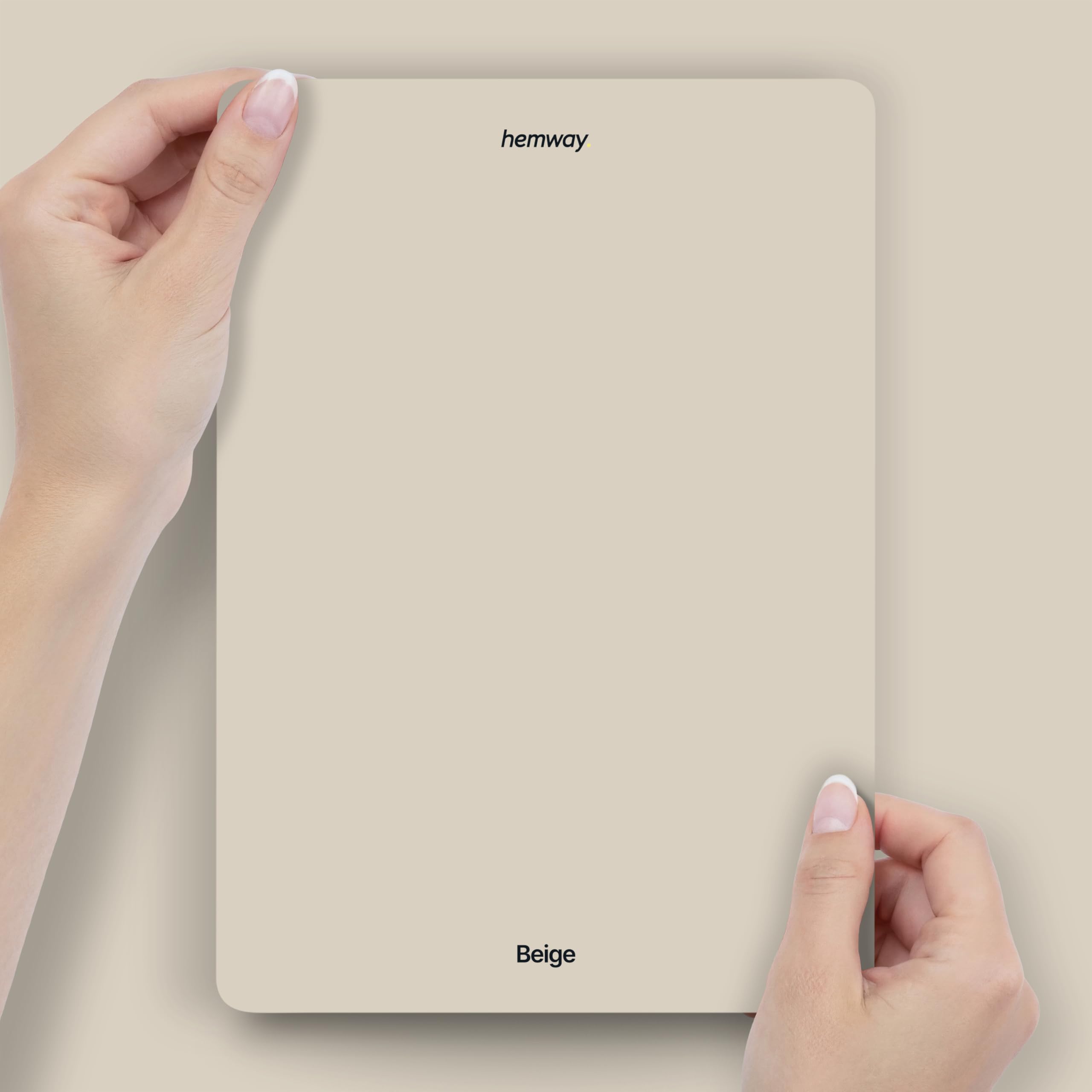 Hemway Beige Peel & Stick Sample Chalk Based Furniture Paint | A5 Accurate Colour Swatch, Mess-Free Alternative to Paint Tester Pots, Easy To Use, Eco-friendly, Interior Furniture