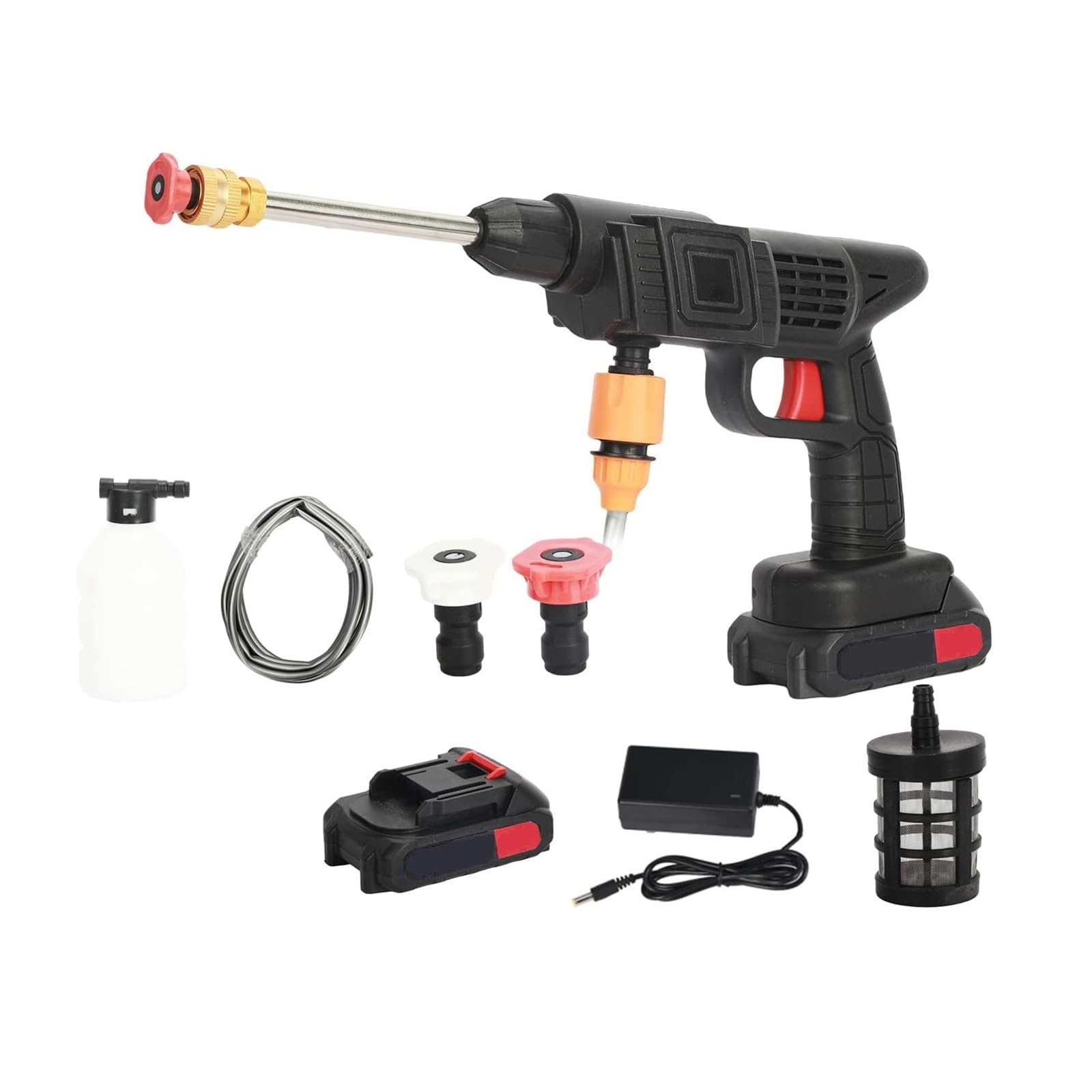 Pistola For La Pulizia Della Rondella Ad Alta Pressione Portatile For Lavaggio Elettrica For Auto Ricaricabile Acqua Senza Fili Potente Getto A Pressione