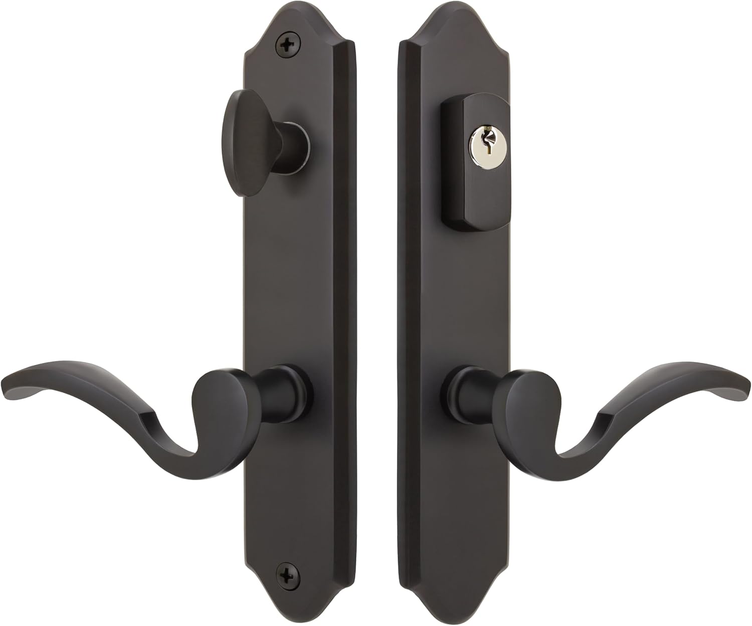 Imperial - Solid Brass Active Trim Only Lever Set for Multipoint Lock, SC1 Keyway, Oil Rubbed Bronze, Right Hand