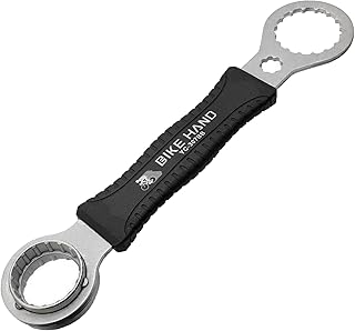 BIKE HAND Bicycle Bottom Bracket Tool - Compatible with Shimano Hollowtech II/BB9000, BBR60, M8000, Sram Dub, Truvativ GXP, FSA Mega EVO or Campagnolo Ultra-Torque