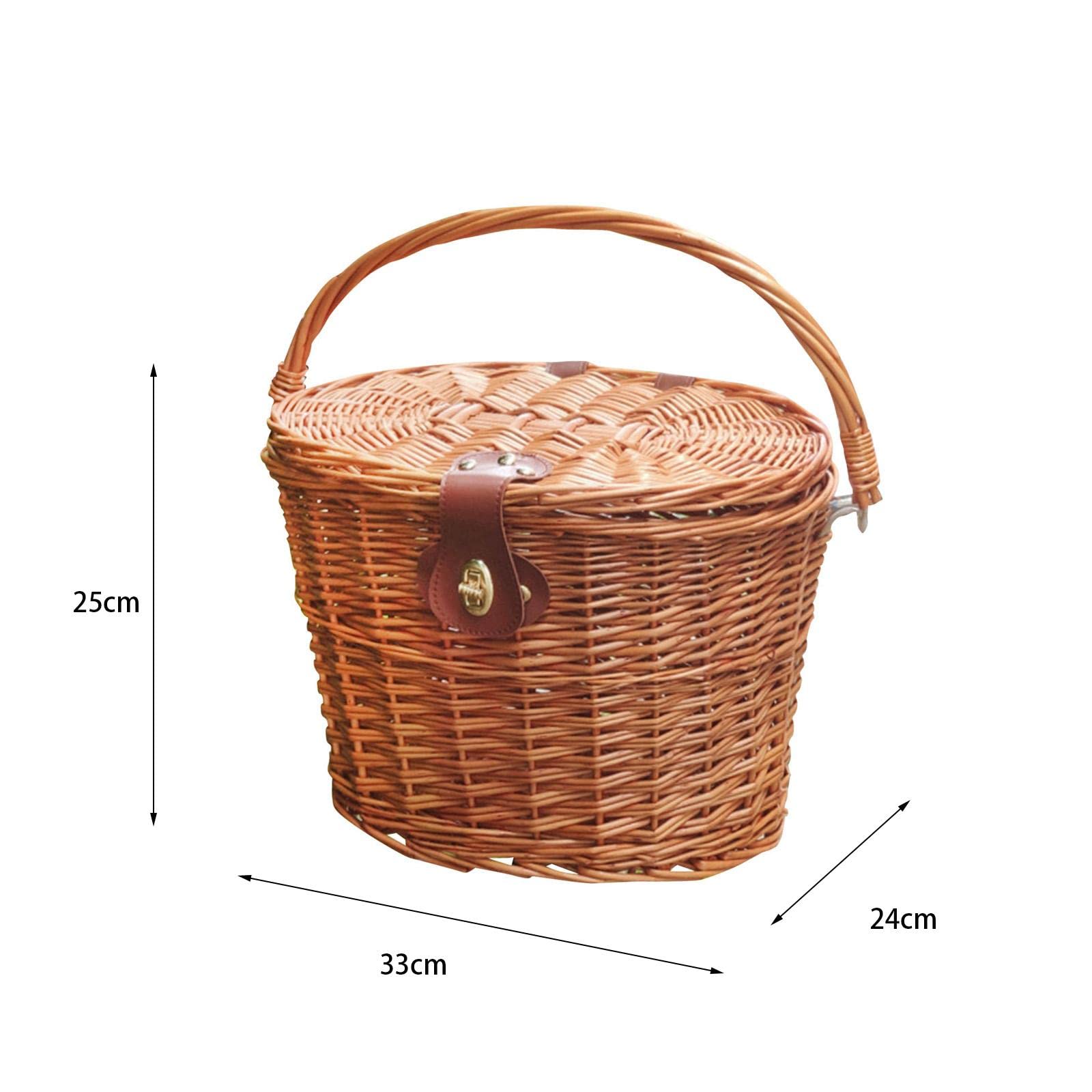 Cestino da Bicicletta, Accessorio Decorativo, Ornamento Fatto a Mano in Stile retrò per Ragazze Che Amano Il Campeggio.