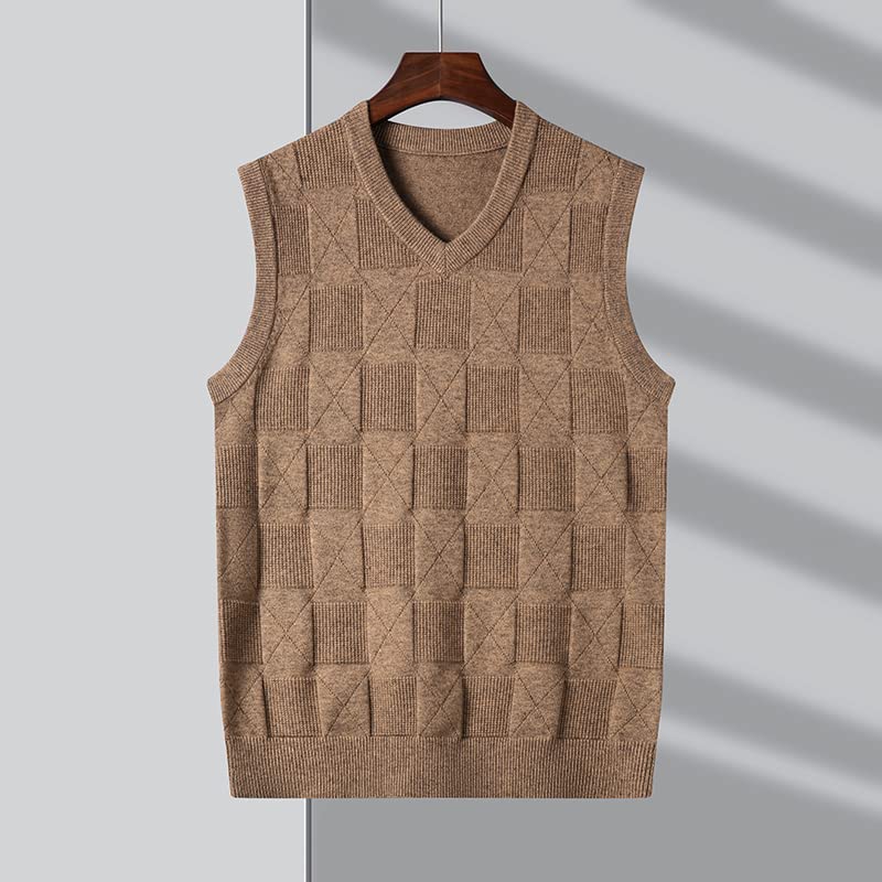 Knit Pullover Sleeveless Sweater Vest Men V-Neck Sleeveless Preppy Trendy Mens Clothes3