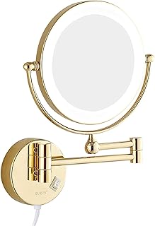 Double Sided Makeup Mirror with Lights and Ma...