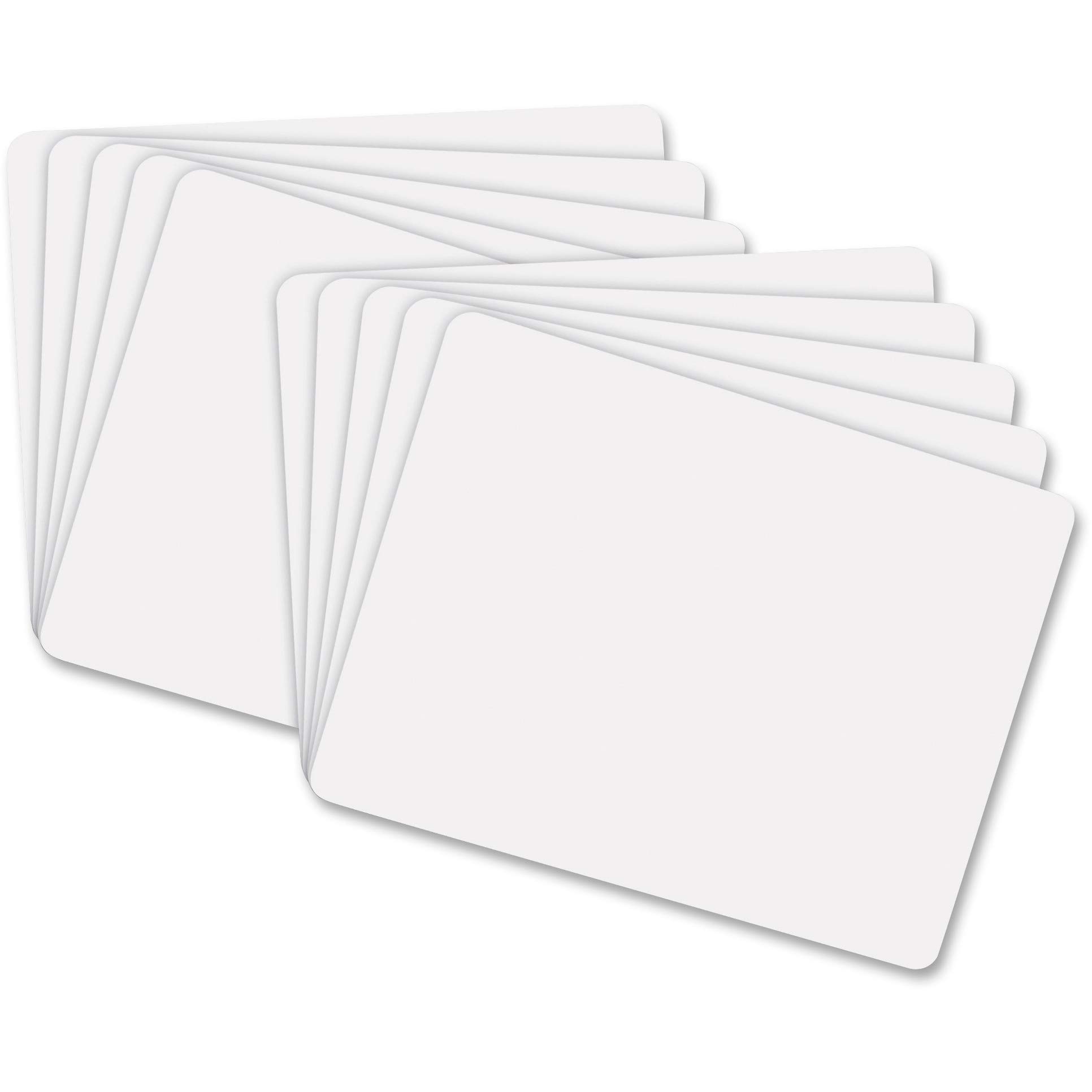 Creativity Street 9881-10 Pacon Whiteboard, 1-sided, Plain, 9" x 12", 10 Boards