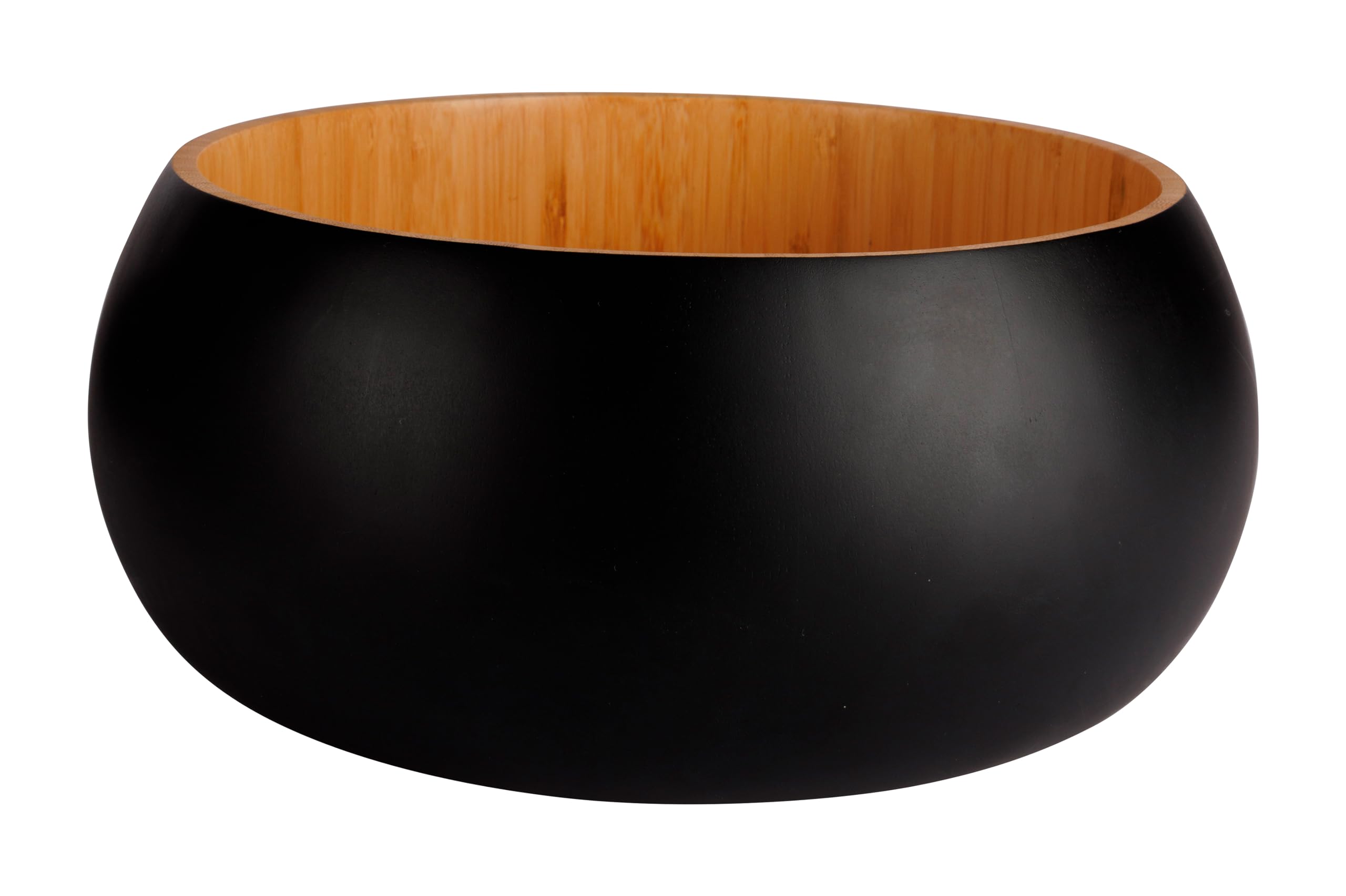 Cosy & Trendy Black&Wood Saladier en Bambou-D25Xh10Cm