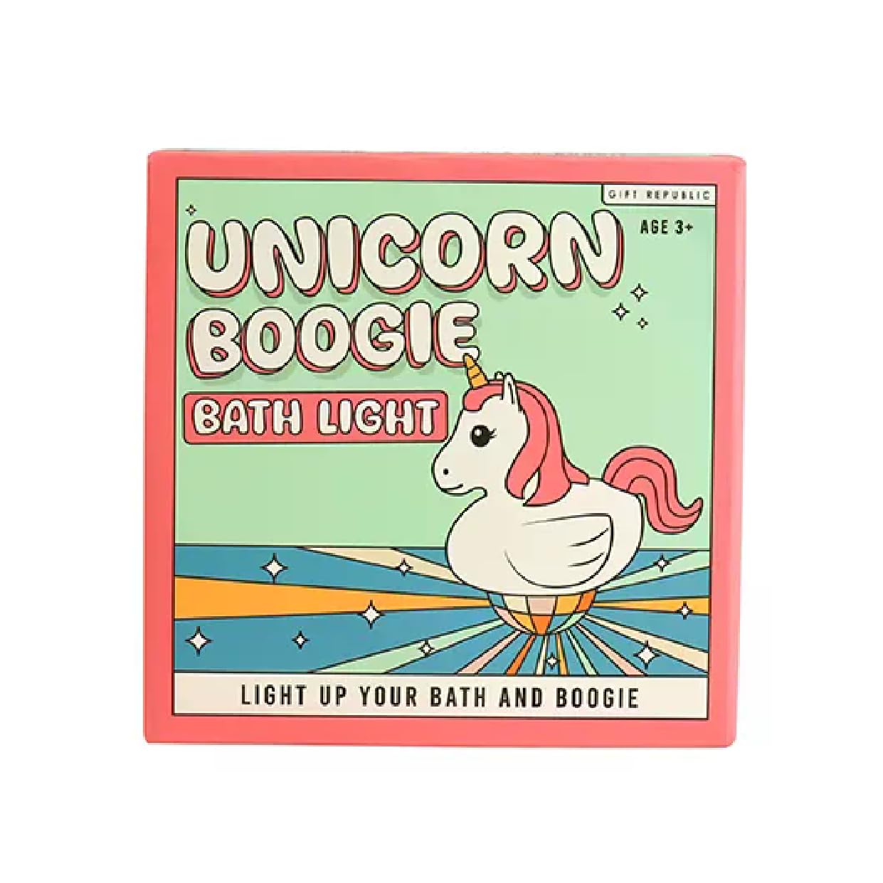 Gift Republic  Kids Unicorn Disco Bath Light - White