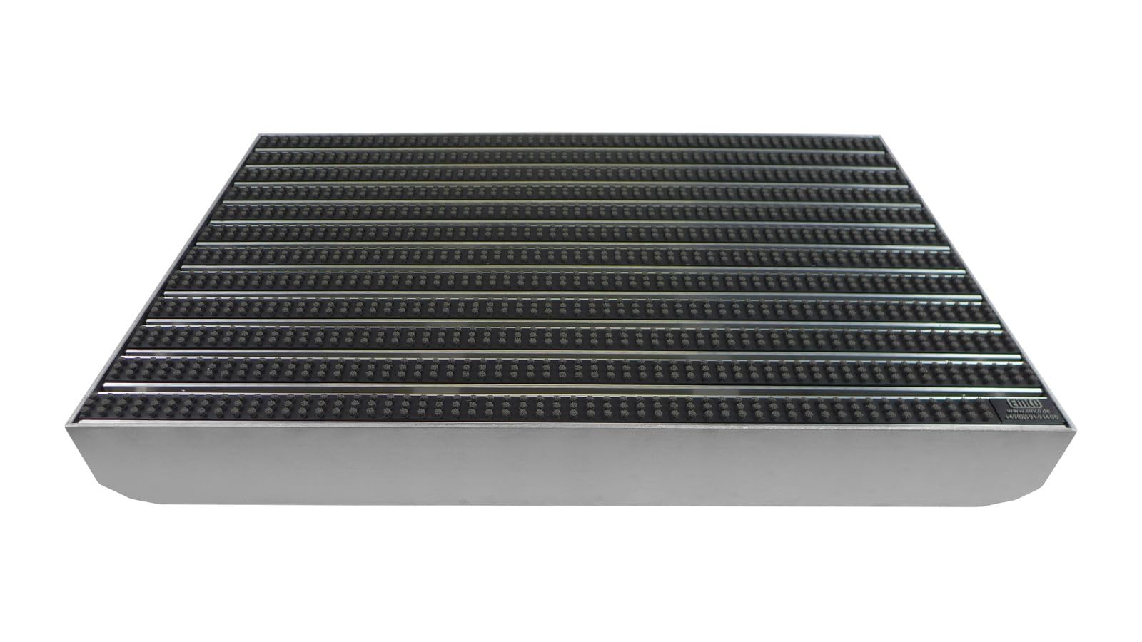 EMCO Eingangsmatte DIPLOMAT Cassettenbürste grau ALU Bodenwanne Fußmatte Schuhabstreifer, Größe:100x50cm