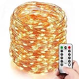 Homestarry 164 Ft 500 LEDs Dimmable LED String Lights,Long Outdoor Waterproof Cooper Wire String Lights With Remote,Warm White Indoor Decorative Lights for Bedroom,Patio,Garden,Party,Christmas Tree.