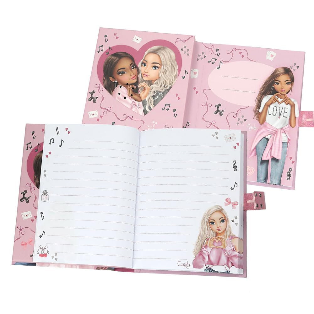 Depesche 13723 TOPModel My BFF Diary with Number Code and Sound, Book with 80 Lined and Colourful Illustrated Pages - Image 2