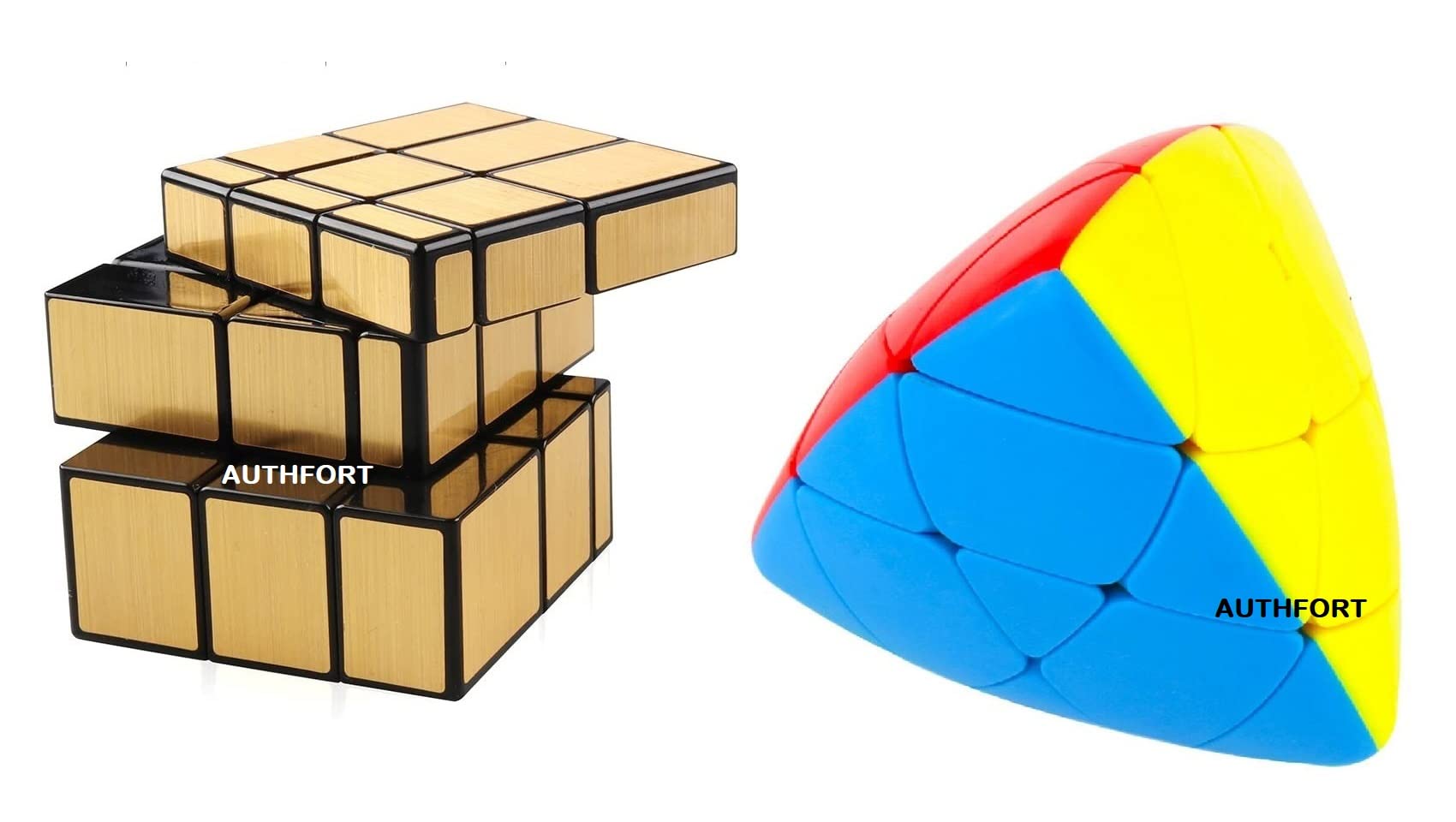 Authfort 3x3 mastermorphix stickerless high Speed Cube & Gold Mirror Stickered Cube Combo Pack of 2 (2 Pieces) (B09JSVYCRC) Amazon Price History, Amazon Price Tracker