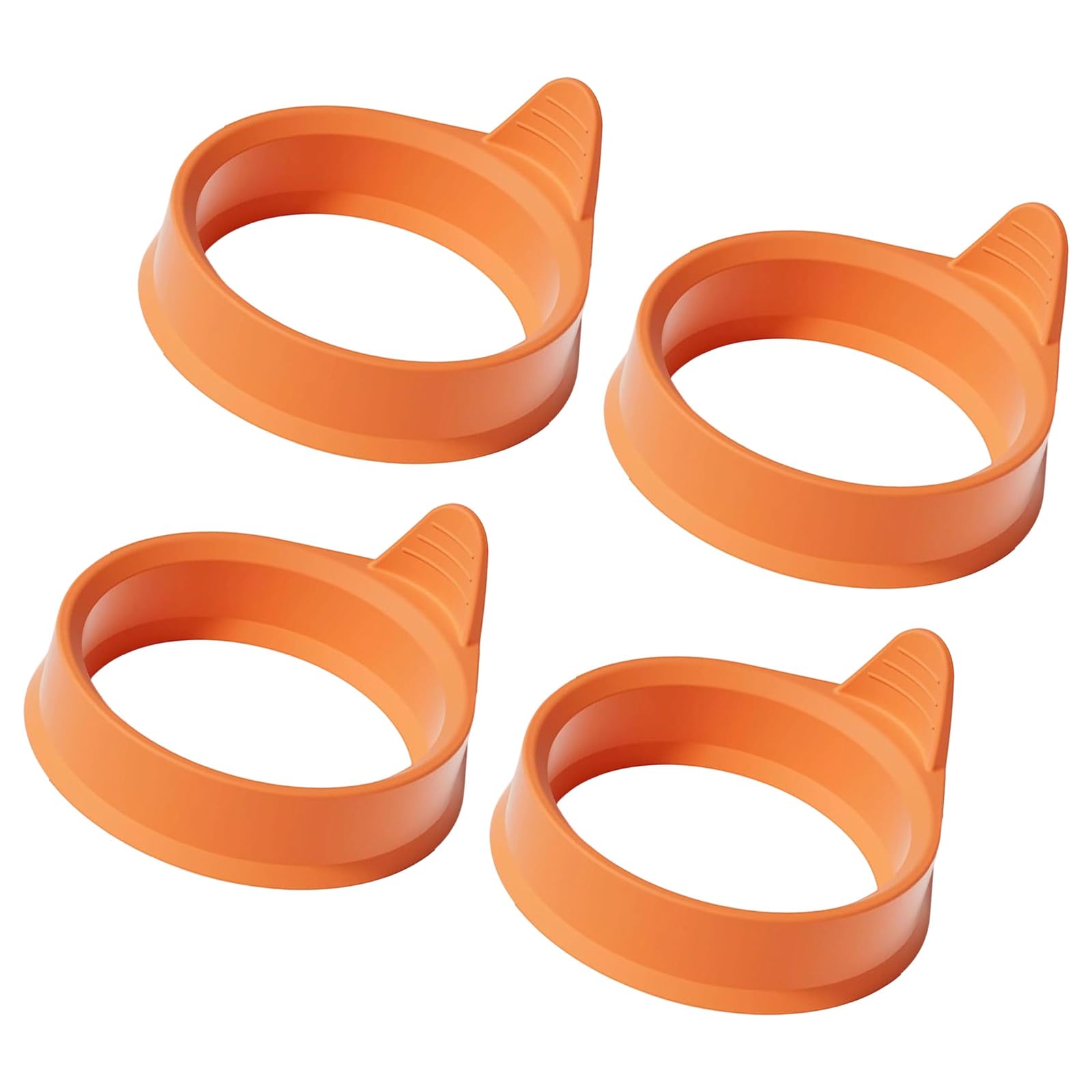 ZEPFJHE 4Pieces Round Eggs Molds Food Grade Silicone Breakfast Cooking Tool for Easy Cooking and Cleaning Breakfast Essential Round Eggs Cooker