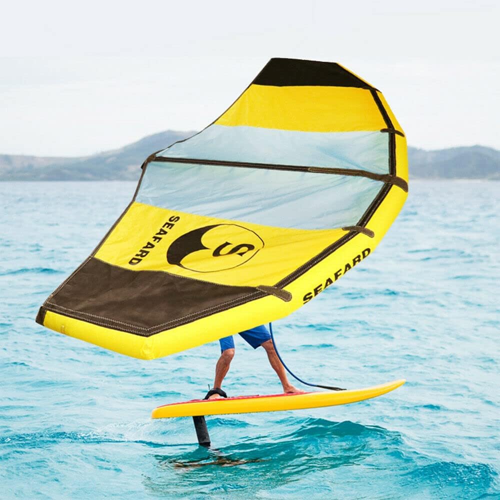 Inflatable PVC SUP Sailboat Wind Kitesurfing Paddle Surf Foil Board NEW