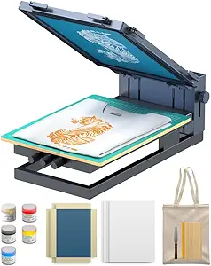 xTool Screen Printer Basic All Inclusive Kit, Screen Printing Kit with Pre-Coated Screen, Revolutionary Screen Printing Solution, Screen Printer for T-Shirts Small Business Gifts(Laser Not Included)