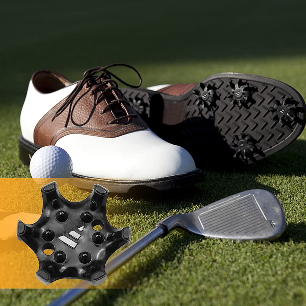 YunBey 10 Piezas Tacos para Zapatos de Golf Anti Deslizamiento Clavo Recambio Negro