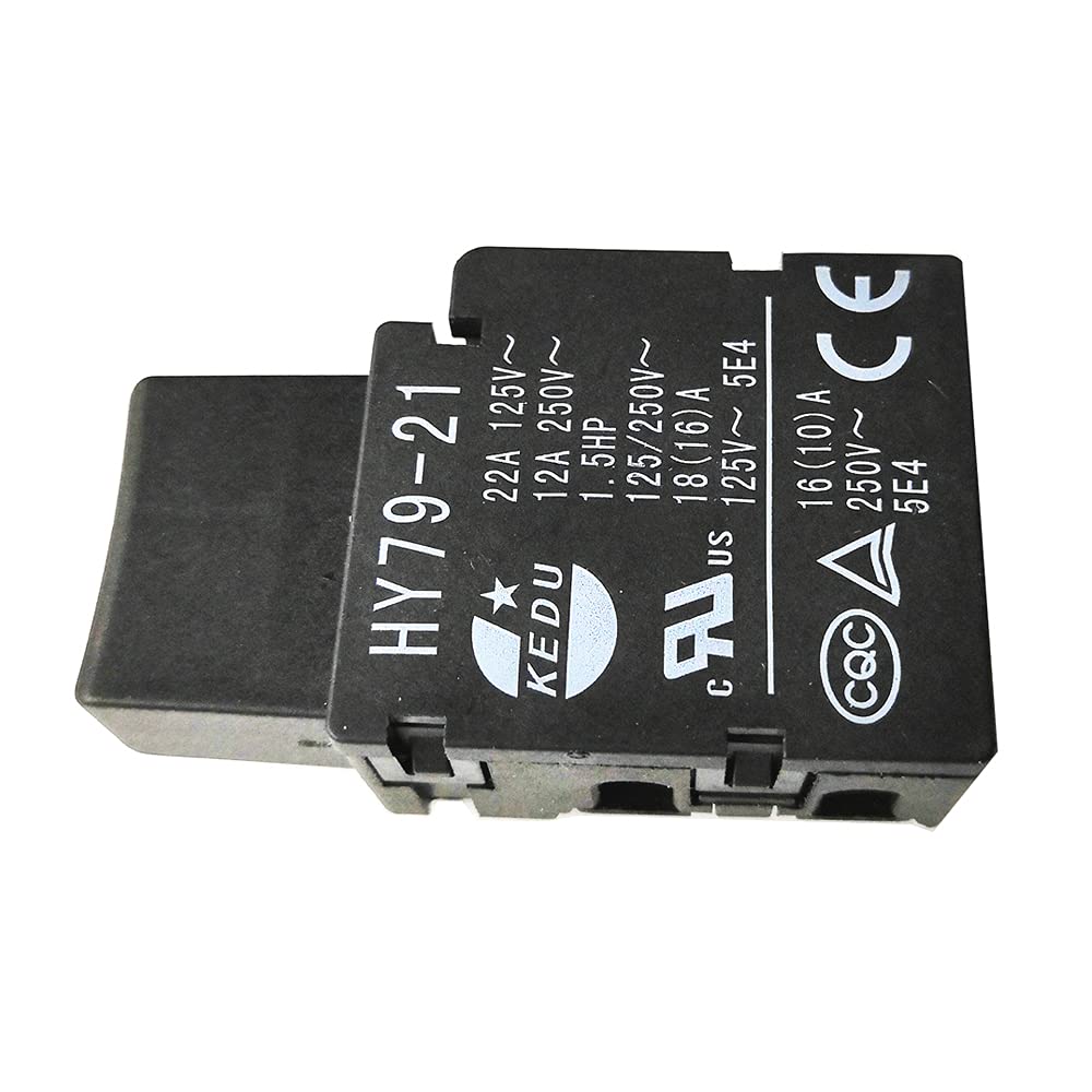 KEDU HY79-21 - Interruptor de botón para cortacésped (18 (16) A, 2 unidades)