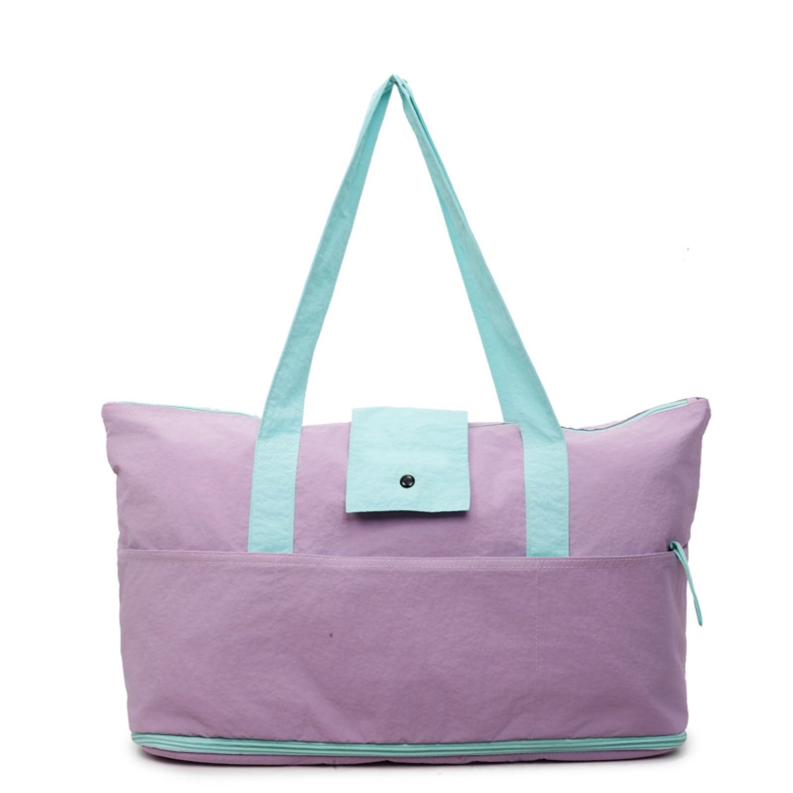 HJDMO - Borsone da viaggio pieghevole da 20 l, espandibile + 7 cm, in tessuto Oxford, con scomparto per asciutto bagnato, trasporto a mano e borsa a tracolla per weekend gite, fitness, uso quotidiano