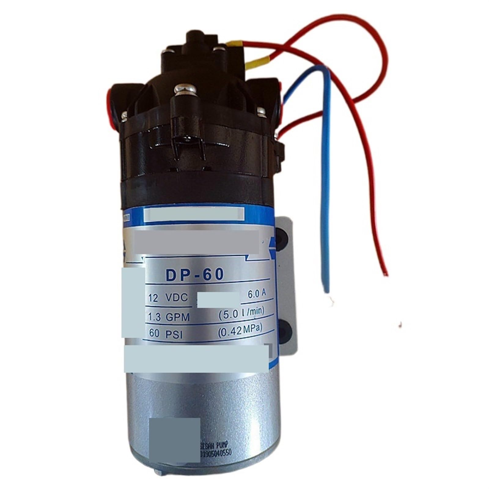 12V 24V 40W 20W 5L/min 3L/min 60PSI Micro Bomba De Diafragma Alta Presión Pulverización Autocebante Resistente A La Corrosión Funcionamiento Suave Caudal Constante Fiable(DP-60A)