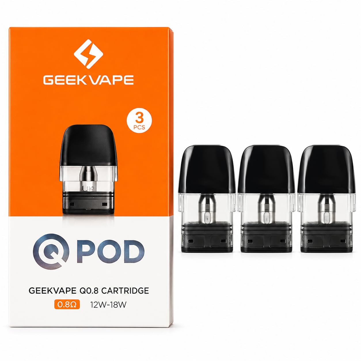 GEEKVAPE Q Series 0.8 Ohm Top Fill Pods [Pack of 3]