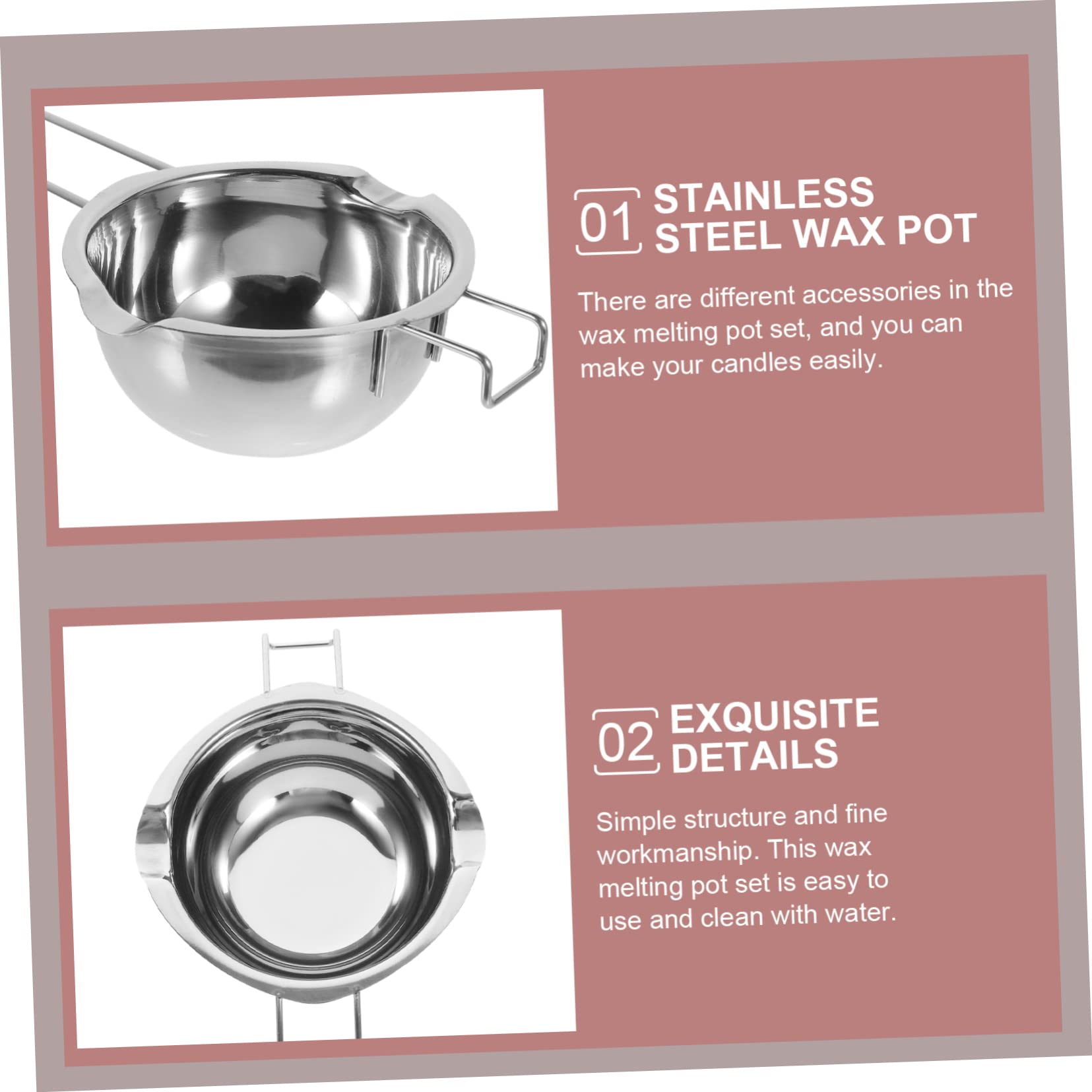 NAMOARLY Melting Bowl for Kitchen Stainless Steel Resistant Perfect for Butter Cheese