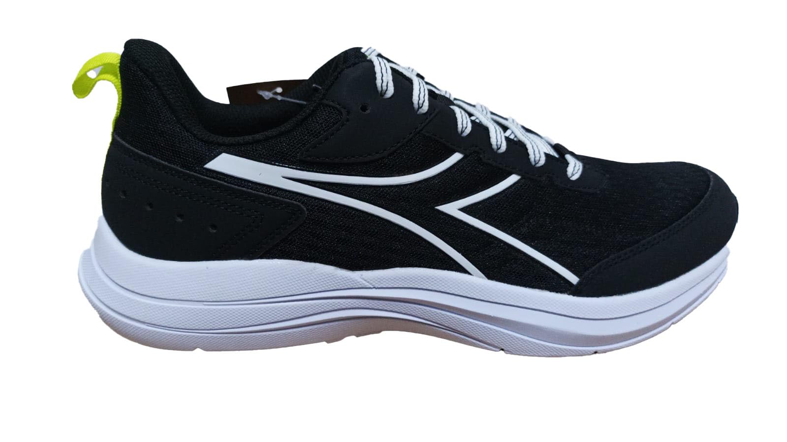 Diadora Men's Snipe Gymnastics Shoe, Black White C7406, 12 UK